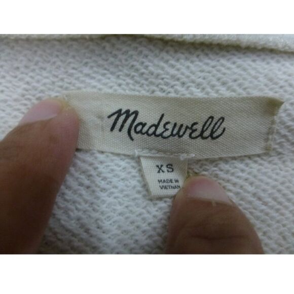 Madewell Henley Puff-Sleeve Sweatshirt (Some stains on fabric) - Picture 5 of 13